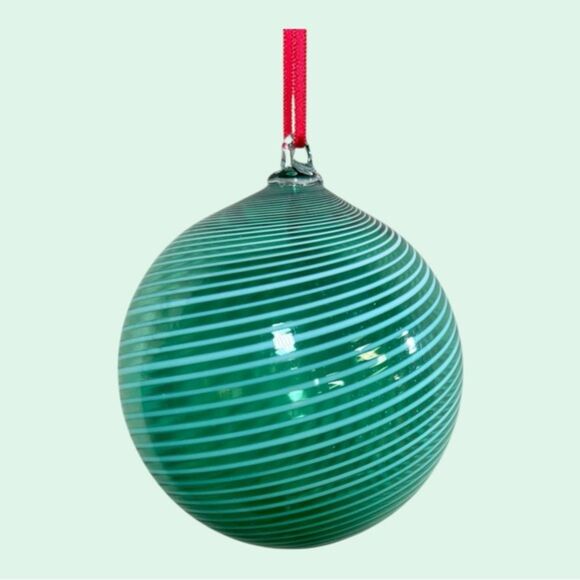 Spiral Swirl Chatham Glass Co. Art Glass Ornament – 1989 Signed Collectible - Picture 2 of 4